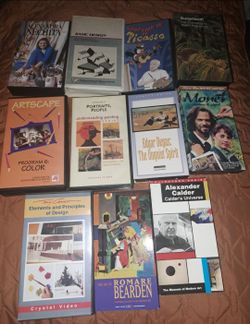 Vintage Lot Of 11 VHS Art Based Instructional Picasso Art Techniques