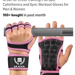 MAVA leather padded workout gloves