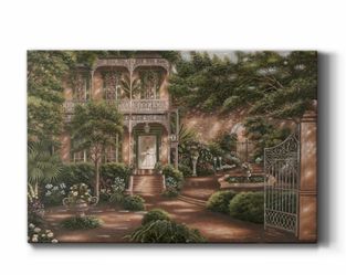 Jane's Courtyard II Canvas Brand New Box Never Opened 24"Hx36"W