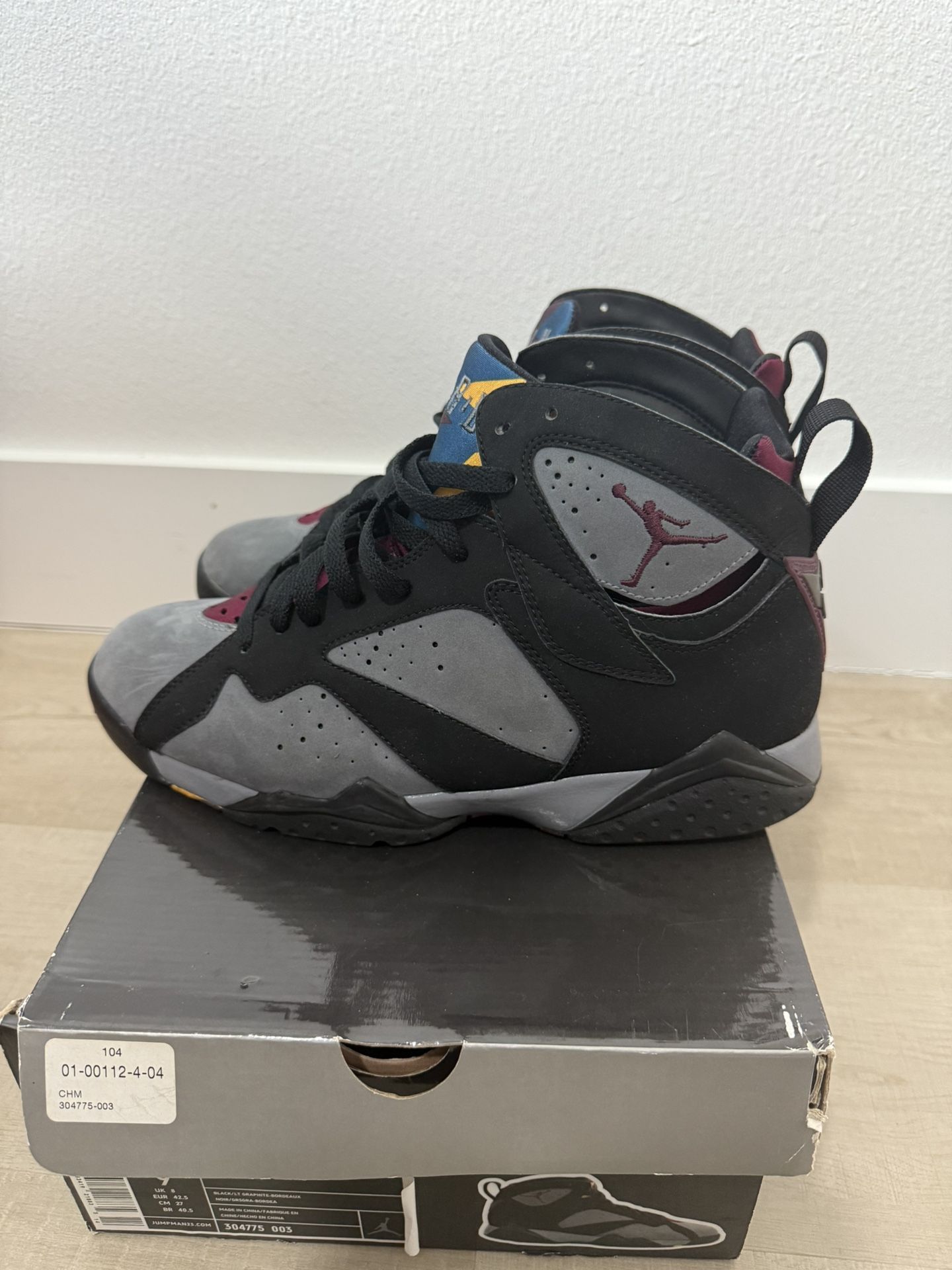 Air Jordan 7 Retro Bordeaux 2012 Sz 9