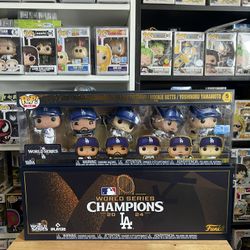 SOLD OUT EXCLUSIVE 2024 LA Dodgers World Series Champions Funko Pop 5-Pack MLB