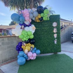 Balloons And Backdrop