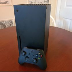 Xbox Series X With Two Games And Two Controllers 