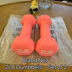 Brand New 2LB Dumbbells – Set of 2 – Only $5