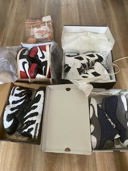Package deal 3 pair of Jordan and a pair of Deion Sanders