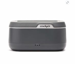 Crock-Pot 28-Ounce Mini Electric Heated Lunch Box, Portable 3.5 Cups, Grey