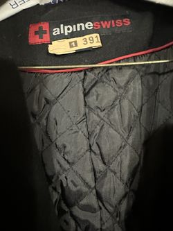 Men’s Black Pea Coat OBO