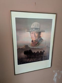 Framed John Wayne Print