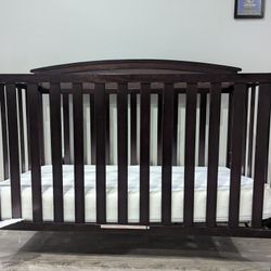Graco Benton 5-in-1 Convertible Crib (Espresso) – including Graco mattress