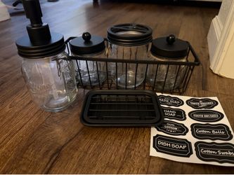 Mason Jar Bathroom Set