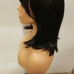 Short Black Straight Wig