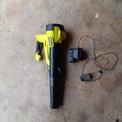 Ryobi electric leaf blower and Good condition.