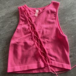 Pink Crop Top