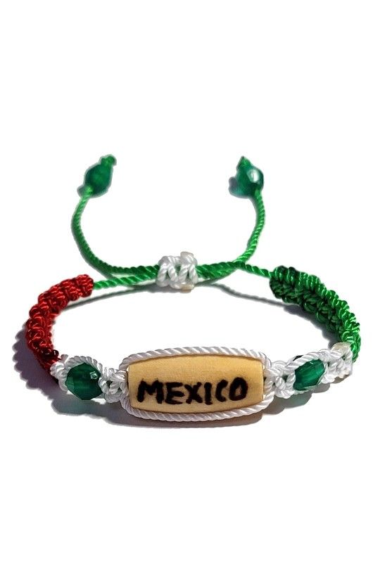 MEXICO MACRAME BRACELET MADE BY HAND PULSERA DE MEXICO HECHA A MANO