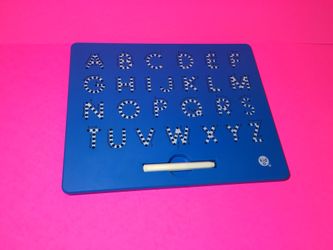 Magnetic. Letter practice. Great educational toy!