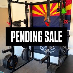 PENDING SALE Titan T-2 Power Rack w/ Upgrades