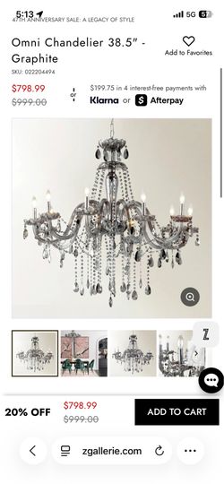 Z gallerie Chandelier