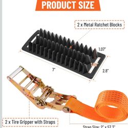 Straps Traction Control Gripper.(2 pcs)  See all pics and description.