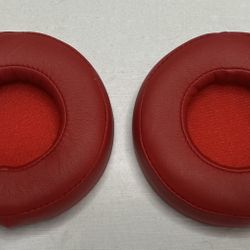 Ear Pad Cushion Replacements For Beats By Dre PRO/DETOX Headsets (Red)