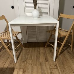 Great Oak Plegable Scandinavian Chairs Excelente Conditions