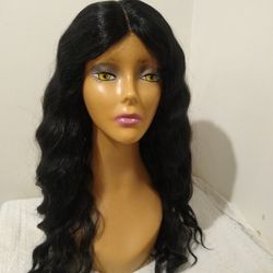 Human Hair Blend Wig 