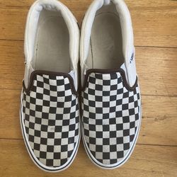 Checkered Slip On Vans