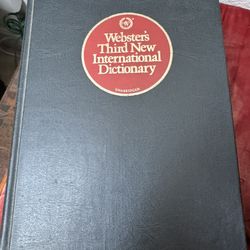 Websters Third New International Dictionary