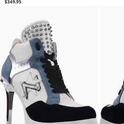 ZIGI Blue/Silver Heels Size 7