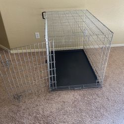 Extra Large Steel Metal Dog Kennel Crate 42X32X29 