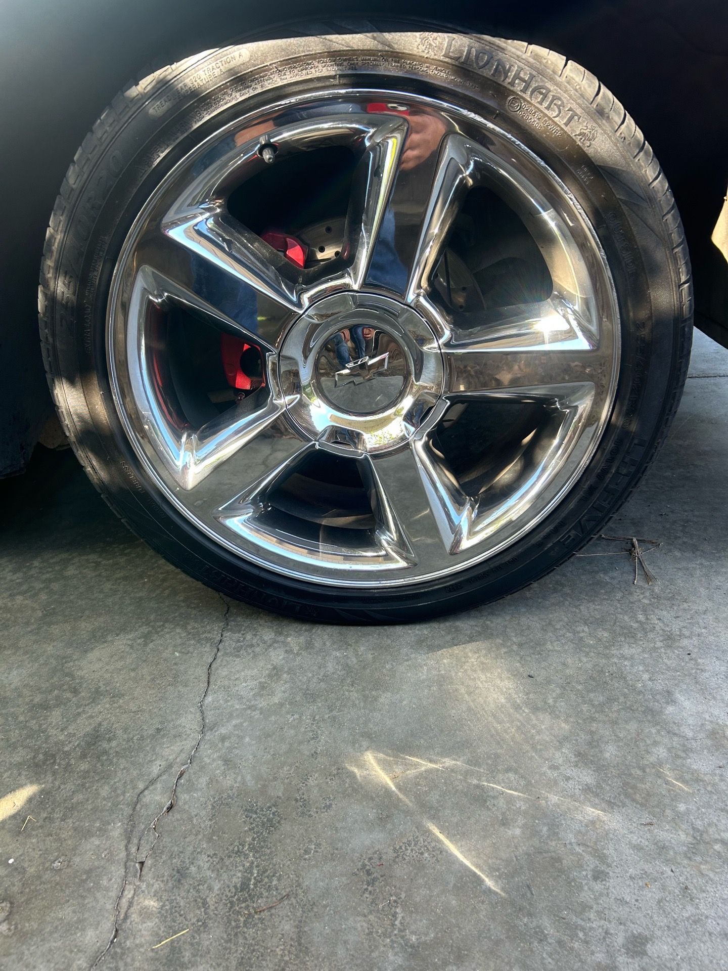 20” LTZ 6 lug chrome wheels