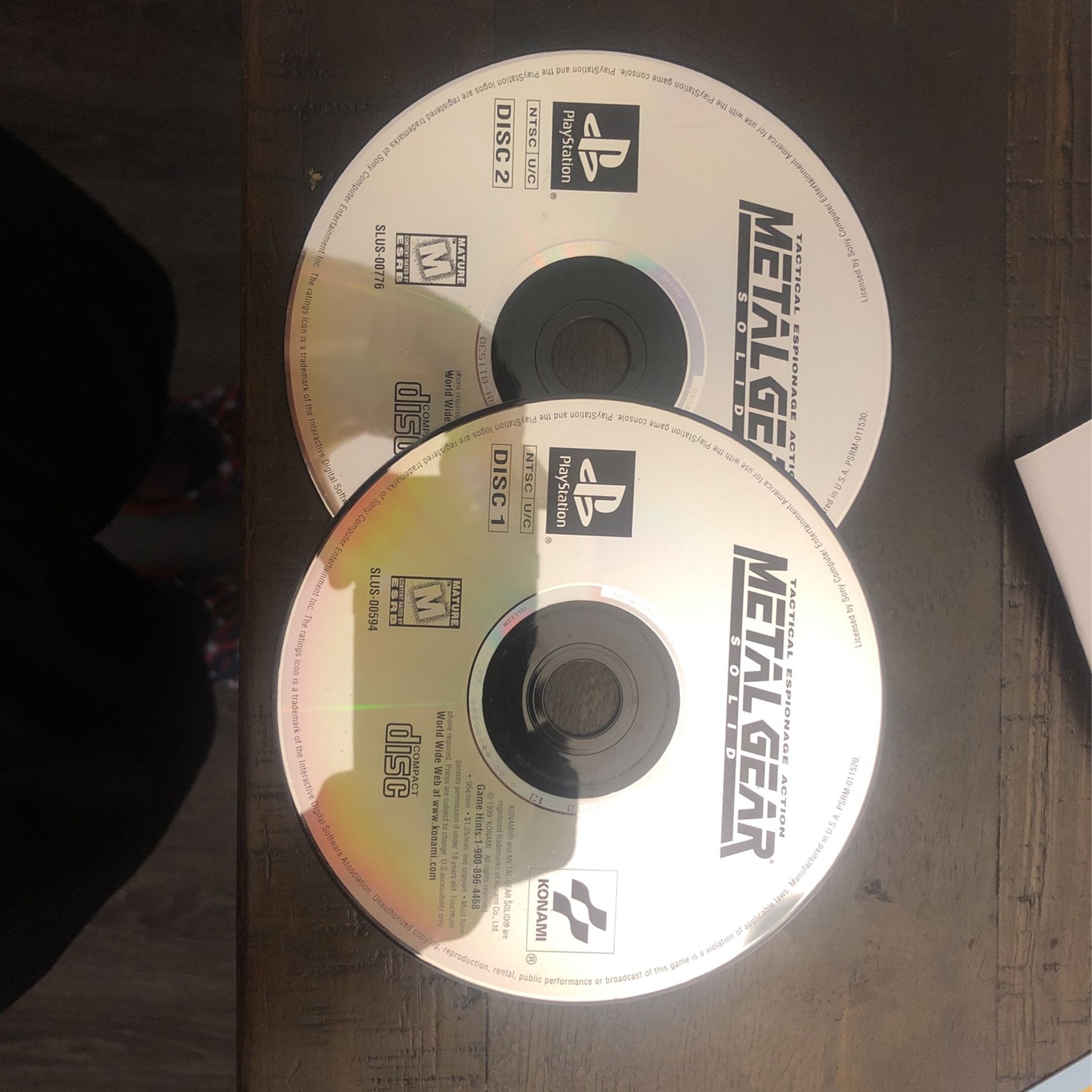 Black Label PlayStation 1 Ps1 metal Gear Solid MGS