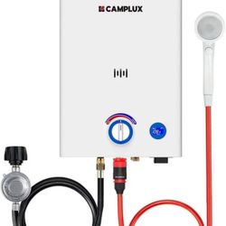 🔥CAMPLUX F10 Portable Propane Water Heater Outdoor Instant Hot Water