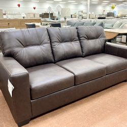 New 85” Leather Sofa