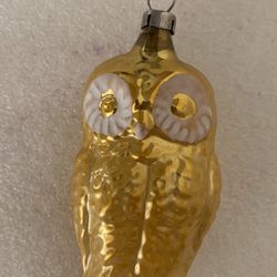 Vintage Glass Owl Ornament Value $85