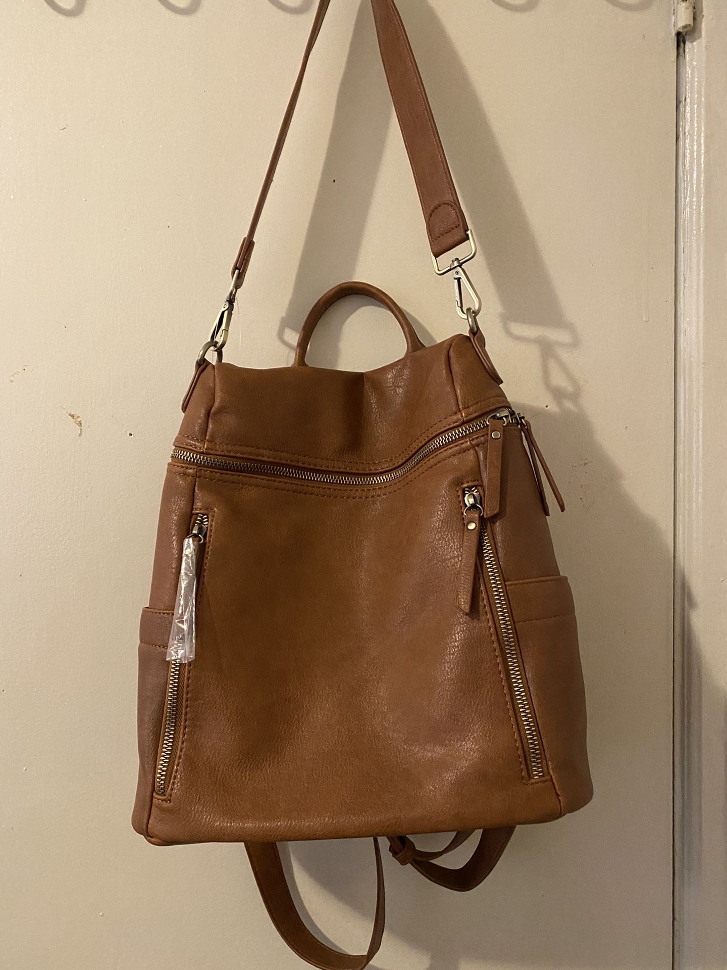Miztique Designer Collection Brown Vegan Convertible Backpack And Shoulder  Bag for Sale in Los Angeles, CA - OfferUp