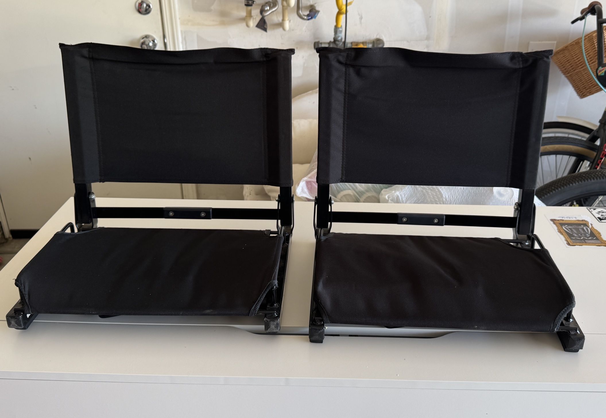 2 Folding Stadium Chairs – Great Condition!