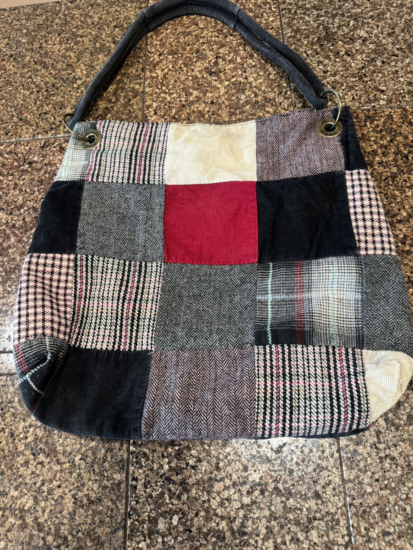 Large Patchwork Purse, Shoulder Bag
