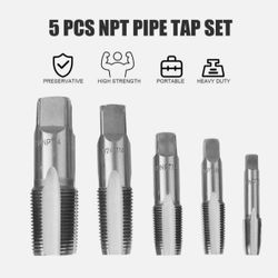 NPT Tap Set Carbon Steel (5pcs.)