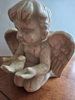 Vintage  Bloom- Rite Angel Planter H 7", W 9",  Pot's Inner Diameter  4"1/4, H 3"3/4