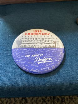 1974 World Championship L.A. Dodgers button. OBO