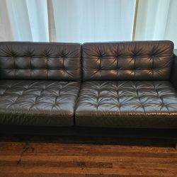 Leather Couch And Chair Real Leather