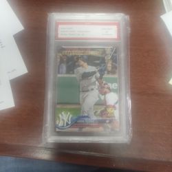 2018 Topps Aaron Judge Gem Mint 10 1st Graded
