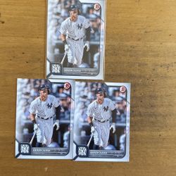 2023 BOWMAN AARON JUDGE 3 CARD LOT 