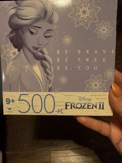 Disney Frozen II Elsa Jigsaw Puzzle 500 Piece Lavender 11x14 Inches