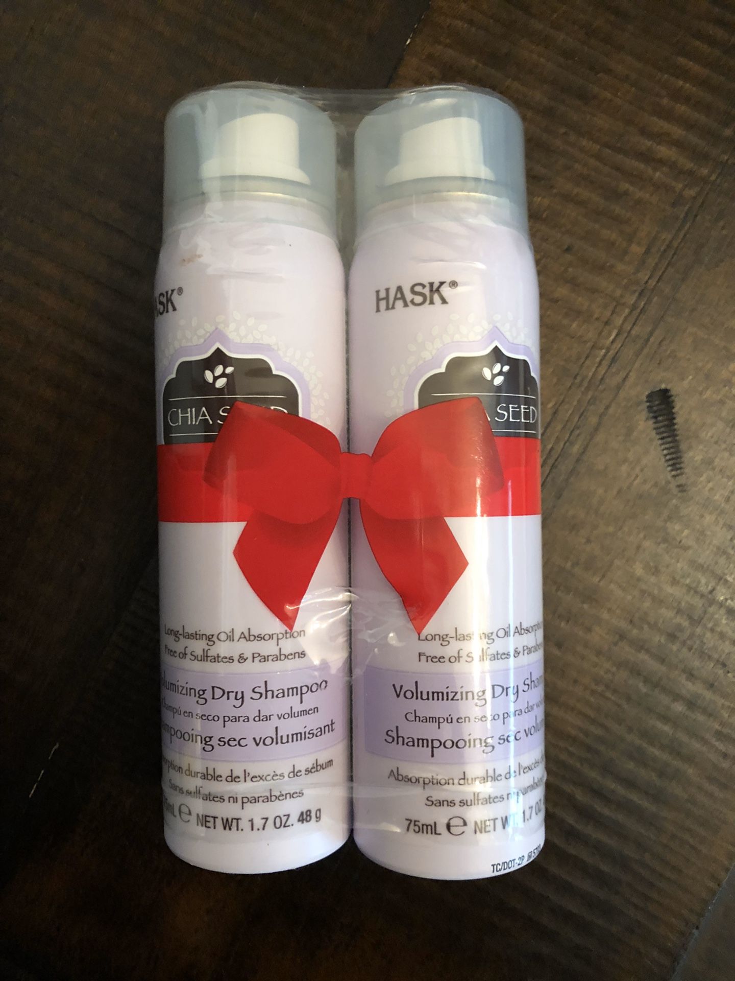 HASK chia seed dry shampoo travel set