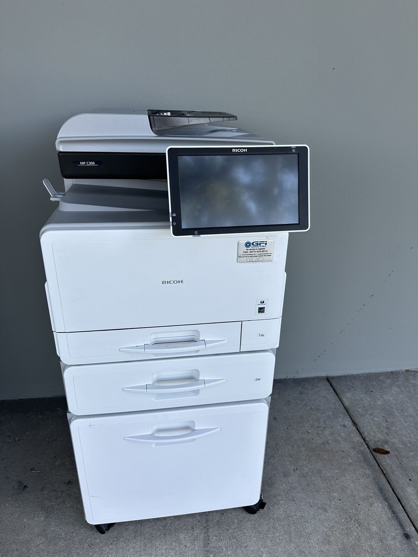 Office Printer Ricoh Mp C306 Color Copier