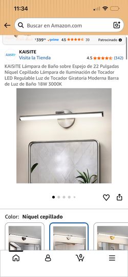 Vanity light led nikel
