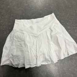 White Tennis Skirt 
