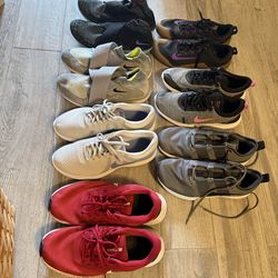 7 pairs Nike Tennis Shoes- Women’s size 9