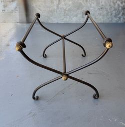 Vintage Sculptural Fireplace Log Holder - Elegant Bronze & Brass Firewood Rack